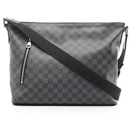 Louis Vuitton-Louis Vuitton Damier Graphite Mick MM Shoulder Bag-Black
