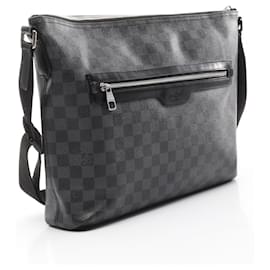 Louis Vuitton-Louis Vuitton Damier Graphite Mick MM Shoulder Bag-Black