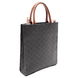 Céline-Celine Small Vertical Cabas Triomphe Tote Bag-Black