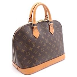 Louis Vuitton-Louis Vuitton Alma PM Handbag Monogram Brown-Brown