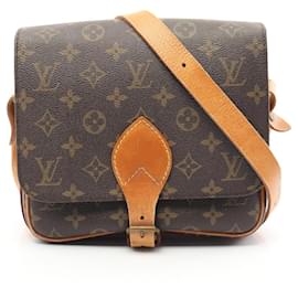 Louis Vuitton-Louis Vuitton Cartouchiere MM Shoulder Bag-Brown