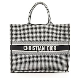 Dior-Dior Book Tote Large Canvas Tote Bag-White