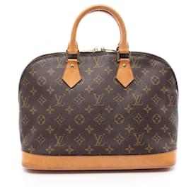 Louis Vuitton-Louis Vuitton Alma PM Handbag Monogram Brown-Brown