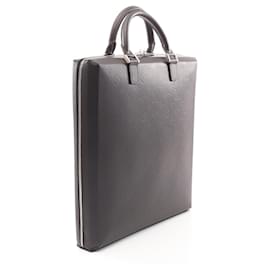 Louis Vuitton-Louis Vuitton Monogram Glace Leather Elvin Briefcase-Brown