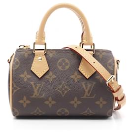 Louis Vuitton-Louis Vuitton Nano Speedy Monogram Handbag-Brown