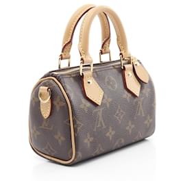 Louis Vuitton-Louis Vuitton Nano Speedy Monogram Handbag-Brown