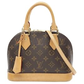 Louis Vuitton-Louis Vuitton Alma BB Monogram Handbag-Brown