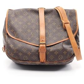 Louis Vuitton-Louis Vuitton Monogram Saumur 35 Shoulder Bag-Brown