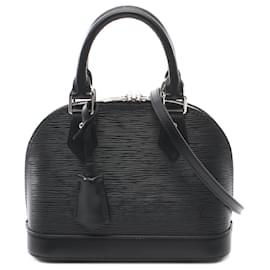 Louis Vuitton-Louis Vuitton Alma BB Epi Leather Handbag-Black