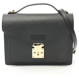Louis Vuitton-Louis Vuitton Epi Leather Monceau Handbag-Black