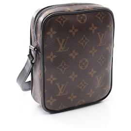 Louis Vuitton-Louis Vuitton Christopher Wearable Wallet Monogram Macassar Shoulder Bag-Brown