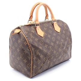 Louis Vuitton-Louis Vuitton Speedy 30 Monogram Handbag-Brown
