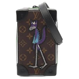 Louis Vuitton-Louis Vuitton Soft Trunk Phone Box Monogram Shoulder Bag-Brown