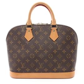 Louis Vuitton-Louis Vuitton Alma PM Handbag Monogram Brown-Brown