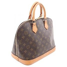 Louis Vuitton-Louis Vuitton Alma PM Handbag Monogram Brown-Brown
