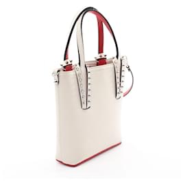 Christian Louboutin-Christian Louboutin Cabata N/S Mini Tote Bag-White