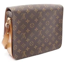 Louis Vuitton-Louis Vuitton Cartouchiere GM Shoulder Bag Brown-Brown