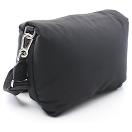 Loewe-Sac à épaule en nylon et cuir Loewe Goya Puffer-Noir