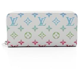 Louis Vuitton-Louis Vuitton Zippy Wallet Monogram Iridescent Gray-Grey