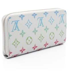 Louis Vuitton-Louis Vuitton Zippy Wallet Monogram Iridescent Gray-Grey