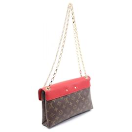Louis Vuitton-Louis Vuitton Monogram Pallas Chain Shoulder Bag-Brown