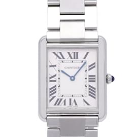 Cartier-Cartier Tank Solo LM Quartz Wristwatch-Silvery