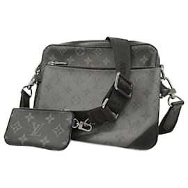 Louis Vuitton-Louis Vuitton Monogram Eclipse Trio Shoulder Bag-Brown,Black