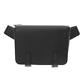 Loewe-Loewe Military Bumbag Black 317.12AB234-Black