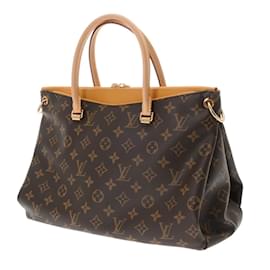 Louis Vuitton-Louis Vuitton Monogram Pallas Saffron Handbag-Golden,Monogram