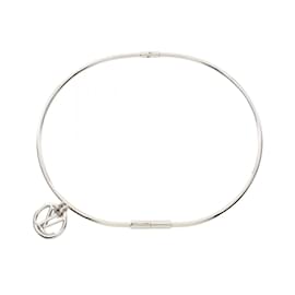 Louis Vuitton-Louis Vuitton Stainless Steel Charm Belt-Silvery