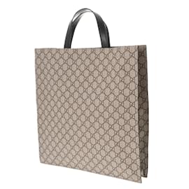 Gucci-Gucci GG Supreme Wolf Print Beige Tote Bag-Beige