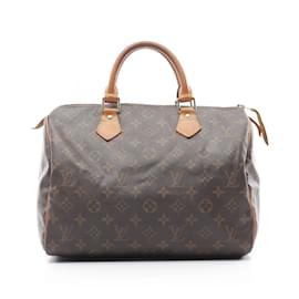 Louis Vuitton-Louis Vuitton Speedy 30 Monogram Handbag-Brown