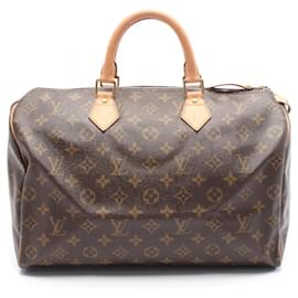 Louis Vuitton-Louis Vuitton Speedy 35 Handbag-Brown