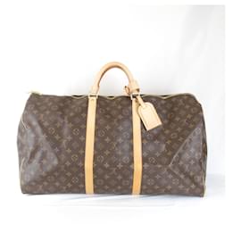 Louis Vuitton-Louis Vuitton Keepall 60 Boston Bag-Brown,Monogram