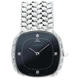 Seiko-Seiko Credor 5A70-5300 Black Dial Watch for Women-Other