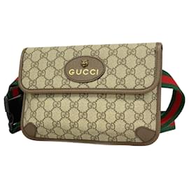 Gucci-Gucci Waist Bag GG Supreme Neo 493930-Brown