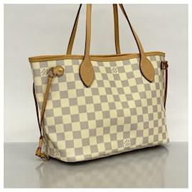 Louis Vuitton-Louis Vuitton Damier Azur Neverfull PM Tote Bag-White