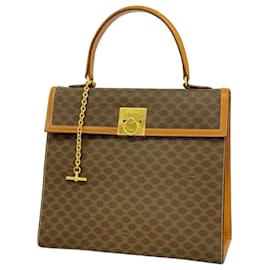 Céline-Celine Macadam Brown Handbag-Brown