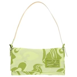 Fendi-Fendi FF Hardware Canvas Handbag-Beige,Orange