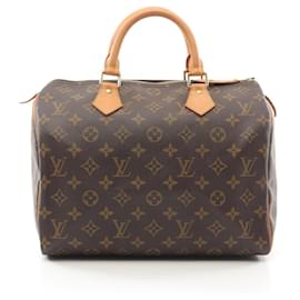 Louis Vuitton-Louis Vuitton Speedy 30 Monogram Handbag-Brown