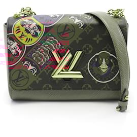 Louis Vuitton-Louis Vuitton Twist MM Shoulder Bag-Brown,Multiple colors,Khaki