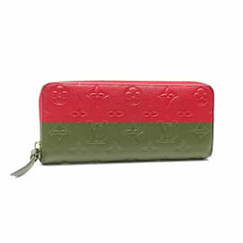 Louis Vuitton-Louis Vuitton Monogram Empreinte Long Wallet-Red