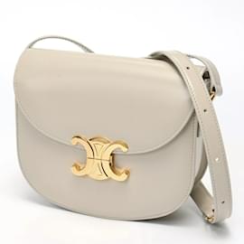 Céline-Celine Teen Besas Qu Triomphe Shoulder Bag-Grey