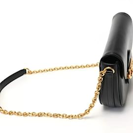 Céline-Celine Triomphe Maillon Chain Shoulder Bag-Black
