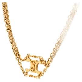 Céline-Celine Triomphe Suspender Necklace-Golden