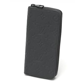 Louis Vuitton-Louis Vuitton Zippy Wallet in Black Taurillon Leather-Black