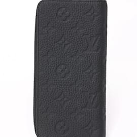 Louis Vuitton-Louis Vuitton Zippy Wallet in Black Taurillon Leather-Black