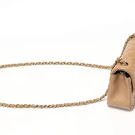 Chanel-Chanel Mini Matelasse Chain Shoulder Bag-Beige