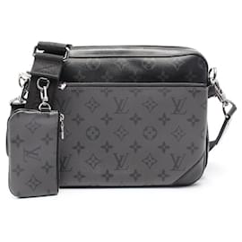 Louis Vuitton-Louis Vuitton Trio Monogram Eclipse Shoulder Bag-Brown,Black