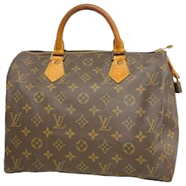 Louis Vuitton-Louis Vuitton Monogram Speedy 30 Handbag-Brown